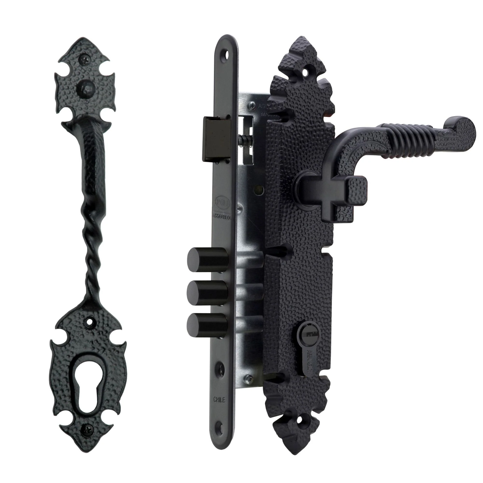 Cerr. emb. Clásica Black B40 acceso 1/2 c/tirador euro NE BT